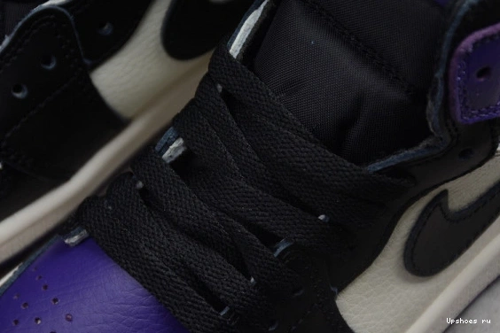 1 Kid 'Court Retro High Air Jordan 555088-501 555088-501 Purple' Kids  OG 0604